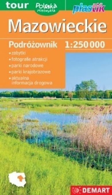 Mazowieckie. Podróżownik mapa turystyczna 1:250 000