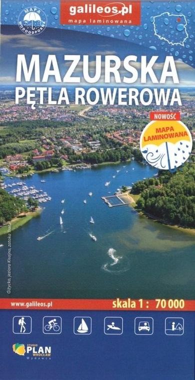 Mazurska Pętla Rowerowa 1:70000 laminowana