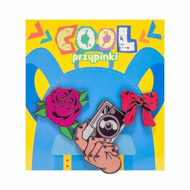 MCD, Cool, przypinki, róża, 3 szt.
