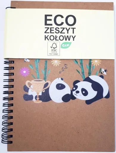 MCD. kołozeszyt A5, 60 kartek, Eco panda