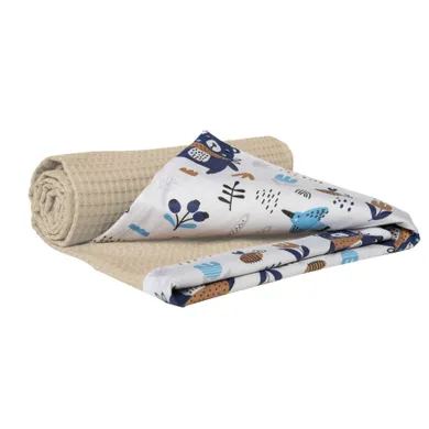 Medi Partners, Boho Animals, kocyk, wafel, 75-100 cm