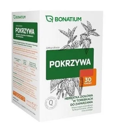 Medicinae, Bonatium, herbatka ziołowa, pokrzywa, 30 szt.