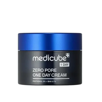 Medicube, Zero Pore One Day Care, krem do twarzy na rozszerzone pory z kwasem BHA, 50 ml