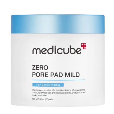 Medicube, Zero Pore Pad Mild, płatki złuszczające do skóry wrażliwej, 70 szt.
