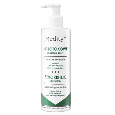 Medity+, Łojotokowe Zapalenie Skóry, emulsja do mycia twarzy i skóry głowy, 200 ml