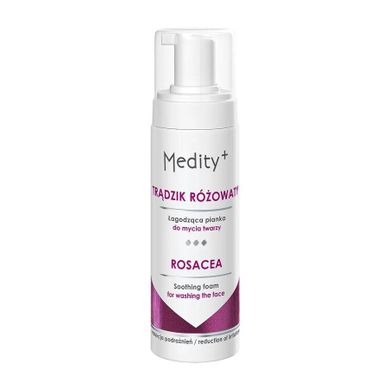 Medity+, Trądzik Różowaty, łagodząca pianka do mycia twarzy, 150 ml