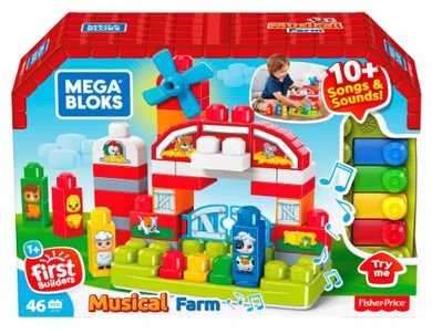 Mega Bloks, First Builders, Muzyczna farma, klocki