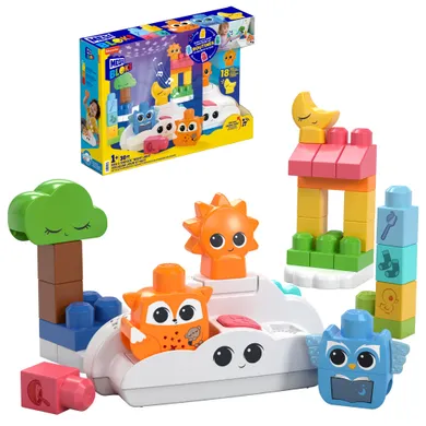 MEGA Bloks, Fisher-Price, W blasku księżyca i słoneczka, zestaw klocki i lampka nocna
