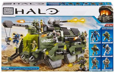 Mega Bloks, Halo UNSC, Transporter piechoty Elephant, klocki, 1311 elementów