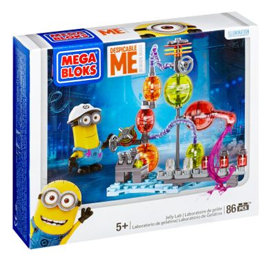Mega Bloks, Minionki, Jelly Lab, klocki, 86 elementów