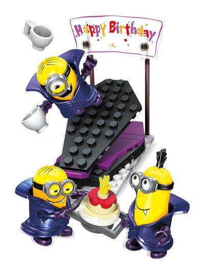 Mega Bloks, Minionki, Wampirza niespodzianka urodzinowa, klocki, 69 elementów