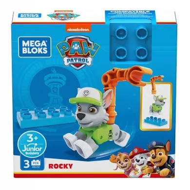 Mega Bloks, Psi Patrol, figurka do budowania Rocky, klocki, 3 elementy