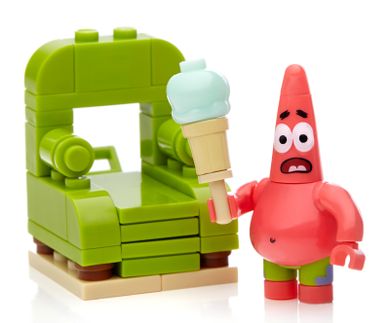 Mega Bloks, SpongeBob, Odlotowy zestaw Patryka, klocki, 41 elementów