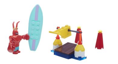 Mega Bloks, SpongeBob, surfing, minizestaw klocków, 33 elementy