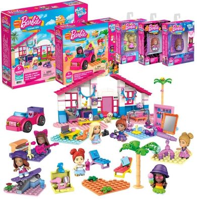 Mega Construx, Barbie Malibu Bundle, 5 zestawów, 445 klocków