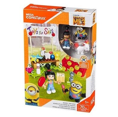 Mega Construx, Minionki, Kiermasz zabawek Agnes, klocki, 70 elementów