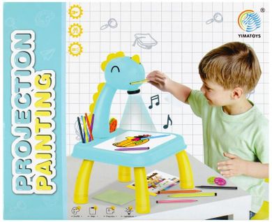 Mega Creative, Dinozaur, projektor do rysowania, stolik z akcesoriami