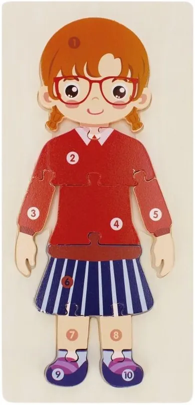 Mega Creative, Dziewczynka, układanka drewniana