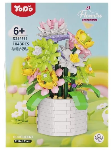 Mega Creative, Kwiaty, klocki konstrukcyjne, 1043 elementów