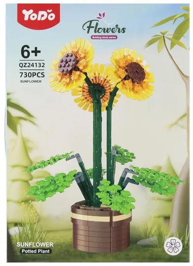 Mega Creative, Kwiaty, klocki konstrukcyjne, 730 elementów