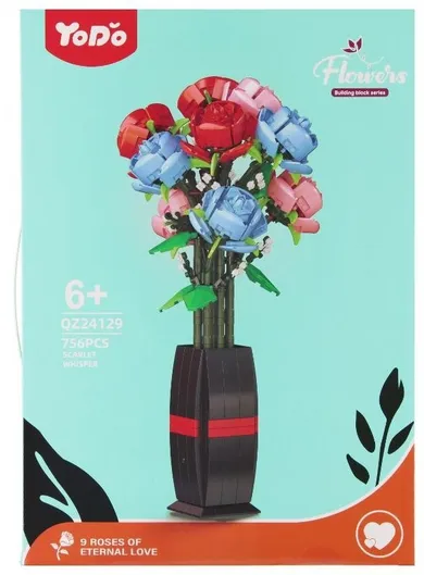 Mega Creative, Kwiaty, klocki konstrukcyjne, 756 elementów