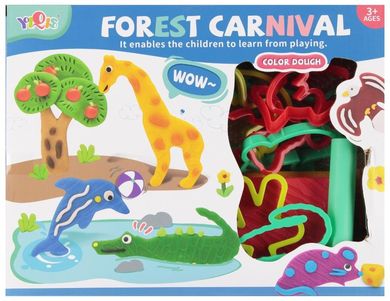 Mega Creative, masa plastyczna z akcesoriami, safari