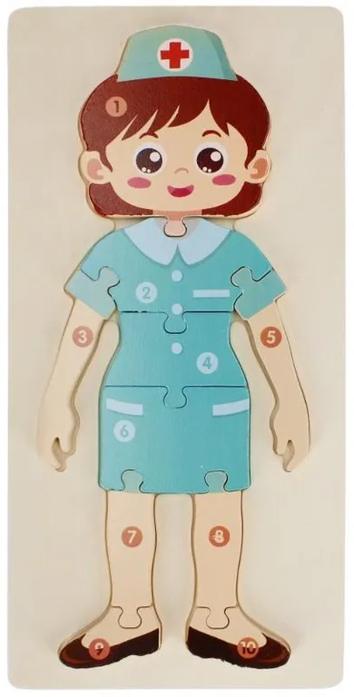 Mega Creative, Pielęgniarka, układanka drewniana