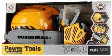 Mega Creative, piła łańcuchowa z kaskiem