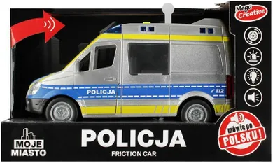 Mega Creative, policja, pojazd ze światłem i dźwiękiem