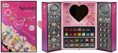 Mega Creative, szkatułka z biżuterią 3w1, zestaw piękności, 1 szt.