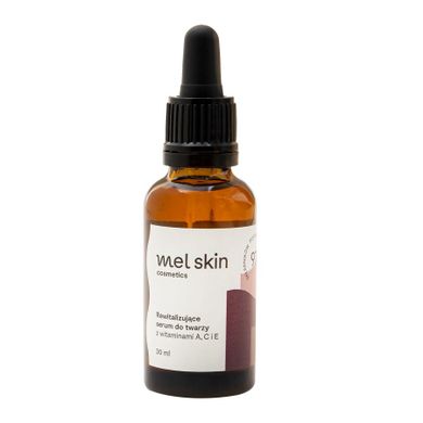 Mel Skin, rewitalizujące serum do twarzy z witaminami A C i E, 30 ml