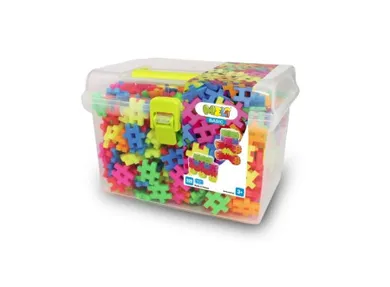 Meli, Neon Travel Box, klocki konstrukcyjne, 500 elementów