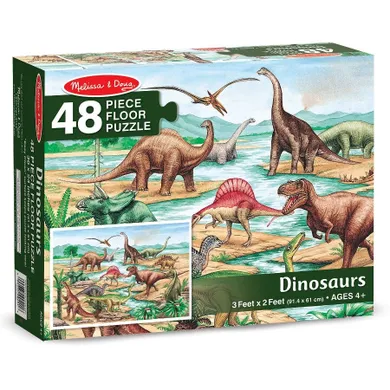 Melissa & Doug, Dinozaury, puzzle podłogowe