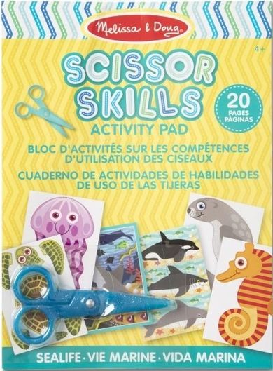 Melissa & Doug, książka z wycinankami i nożyczkami, Morskie życie