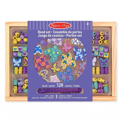 Melissa & Doug, Motyle, zestaw koralików