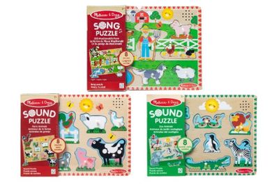 Melissa & Doug, Muzyczne puzzle, układanka z uchwytami