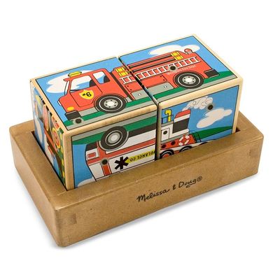 Melissa & Doug, Pojazdy, klocki z dźwiękiem