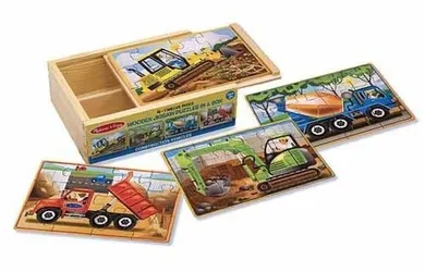 Melissa & Doug, Samochody, puzzle w pudełku