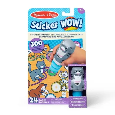 Melissa & Doug, Sticker Wow! stempel z naklejkami, kot