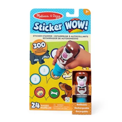 Melissa & Doug, Sticker Wow! stempel z naklejkami, pies