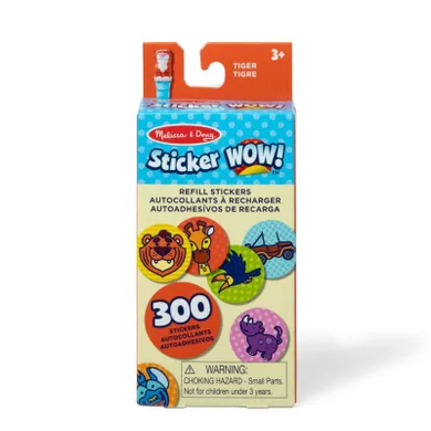 Melissa & Doug, Sticker Wow! zestaw uzupełniający do stempla z naklejkami, tygrys, 300 naklejek