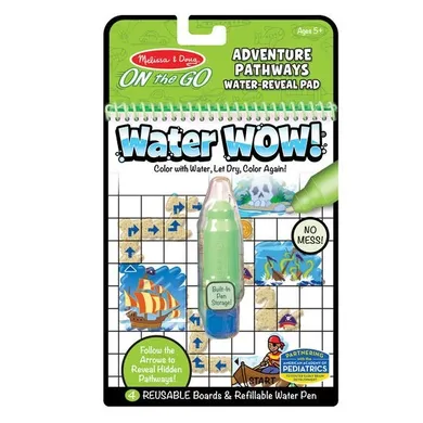 Melissa & Doug, wodna kolorowanka Water Wow! Pathways, przygody