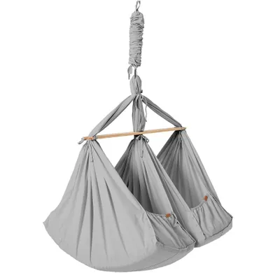 Membantu, Basic, hamak-huśtawka dla bliźniąt, podwójna, szara