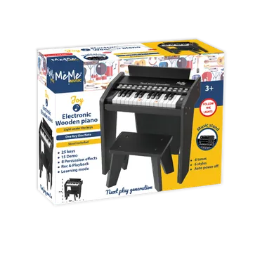 MeMe, drewniane pianino elektroniczne, 25 klawiszy