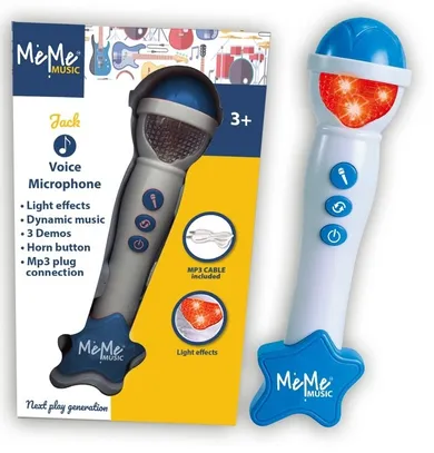 MeMe, mikrofon elektroniczny, niebieski