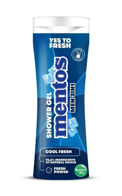 Mentos Men, żel pod prysznic i szampon 2w1, Cool Fresh, 300 ml