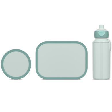 Mepal, Campus, lunchbox, bidon i pojemnik na owoce, zestaw, Cool Mint