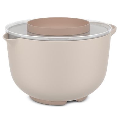 Mepal, Chef It, miska do miksowania z pokrywą odporną na rozchlapywanie, Chalk, 3000 ml