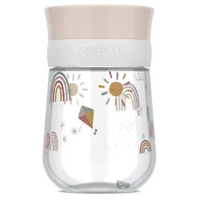 Mepal, Mio, Sunshine&Rainbow, kubek treningowy do nauki picia, 9m+, 300 ml