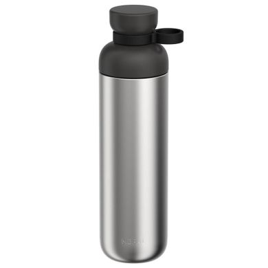Mepal, Vita, butelka na wodę, stalowa, Nordic Black, 900 ml